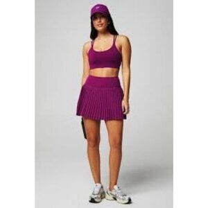 Fabletics Hot Shot Pleated Skirt Classic Mini Berry Blast Medium Skort Golf Pink